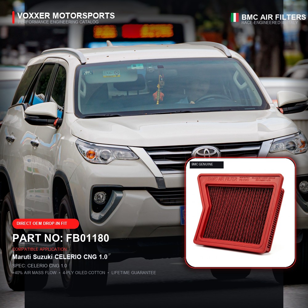 BMC Air Filter — FB01180 (CELERIO CNG 1.0)