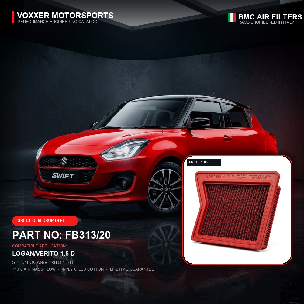 BMC Air Filter — FB313/20 (LOGAN/VERITO 1.5 D)