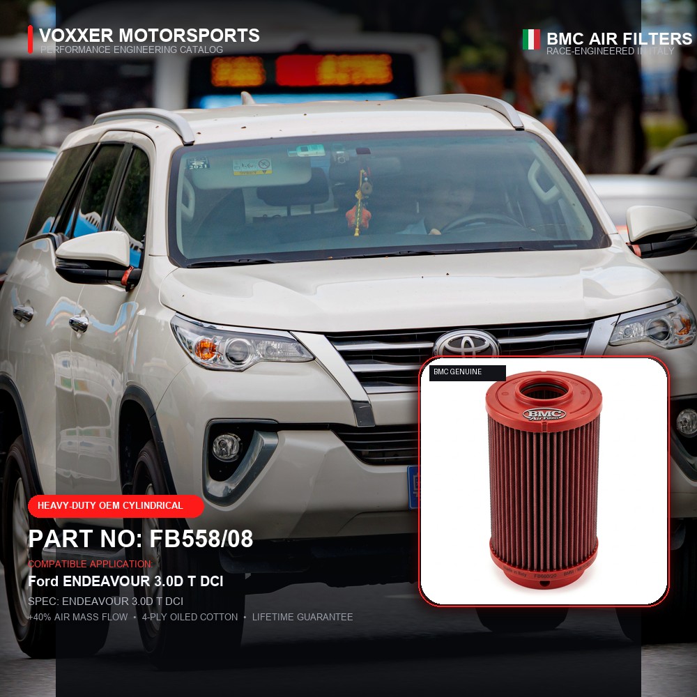 BMC Air Filter — FB558/08 (ENDEAVOUR 3.0D T DCI)