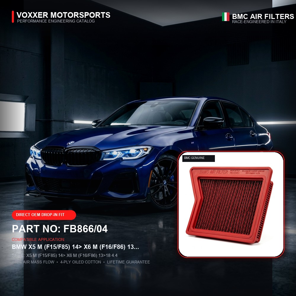 BMC Air Filter — FB866/04 (X5 M (F15/F85) 14> X6 M (F16/F86) 13>18 4.4)
