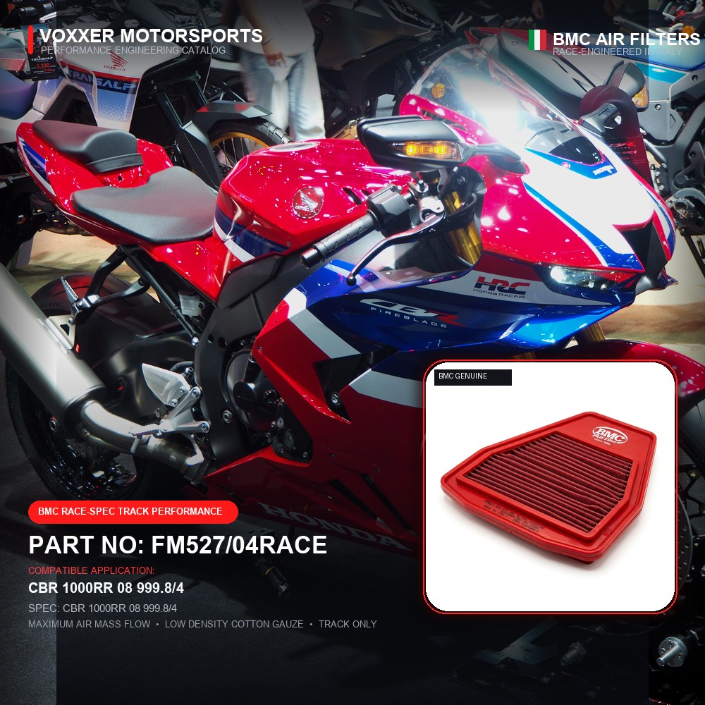 BMC Air Filter — FM527/04RACE (CBR 1000RR 08 999.8/4)