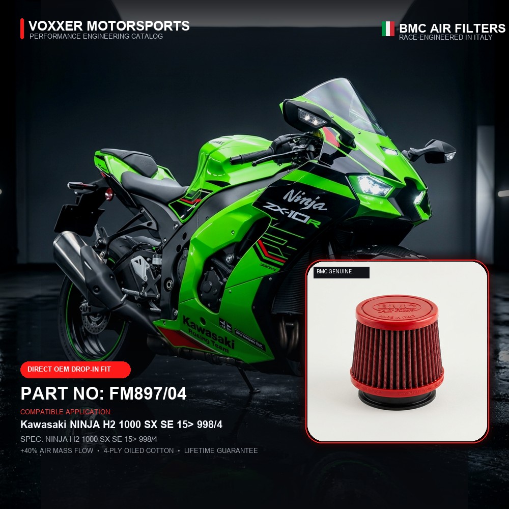 BMC Air Filter — FM897/04 (NINJA H2 1000 SX SE 15> 998/4)